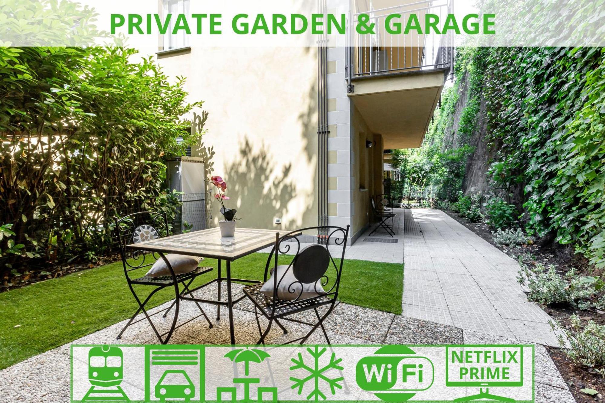 Private Garden & Garage - Self Check-In & Remote Access Lejlighed Como Eksteriør billede